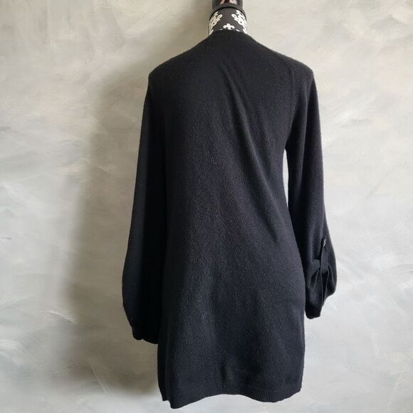 Theory Black Midi Amaya Cashmere Cardigan Size L - Picture 7 of 11